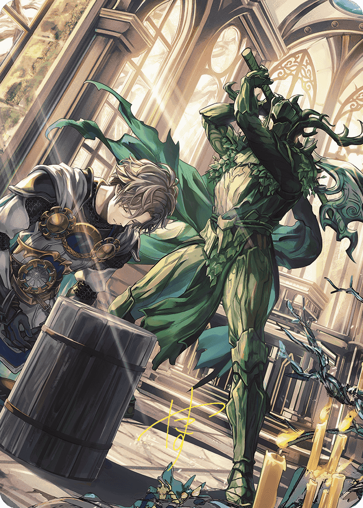 Karmic Justice Anime Art Card (Gold-Stamped Signature) [Wilds of Eldraine Art Series] | Dragon's Lair Comics and Fantasy Houston TX
