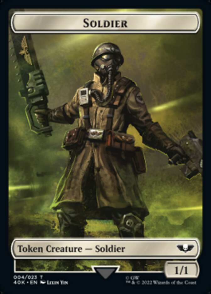 Soldier (004) // Vanguard Suppressor Double-Sided Token [Warhammer 40,000 Tokens] | Dragon's Lair Comics and Fantasy Houston TX