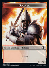 Soldier (33) // Devil Double-Sided Token [Streets of New Capenna Commander Tokens] | Dragon's Lair Comics and Fantasy Houston TX