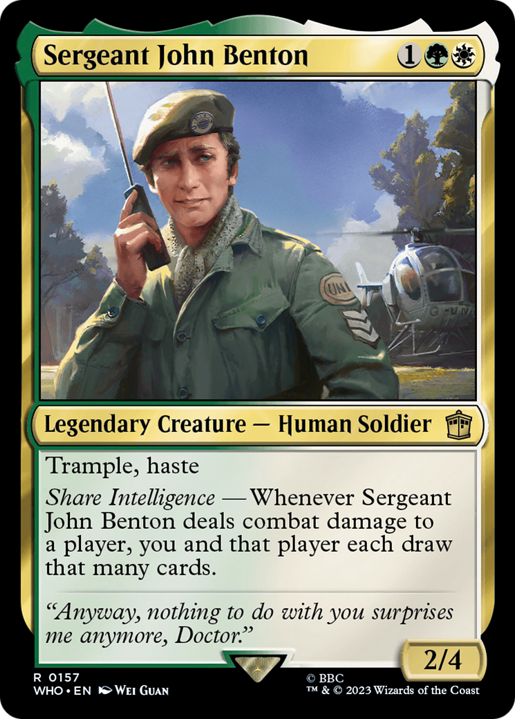 Sergeant John Benton [Doctor Who] | Dragon's Lair Comics and Fantasy Houston TX