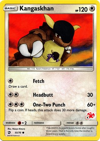 Kangaskhan (55/70) (Charizard Stamp #4) [Battle Academy 2020] | Dragon's Lair Comics and Fantasy Houston TX