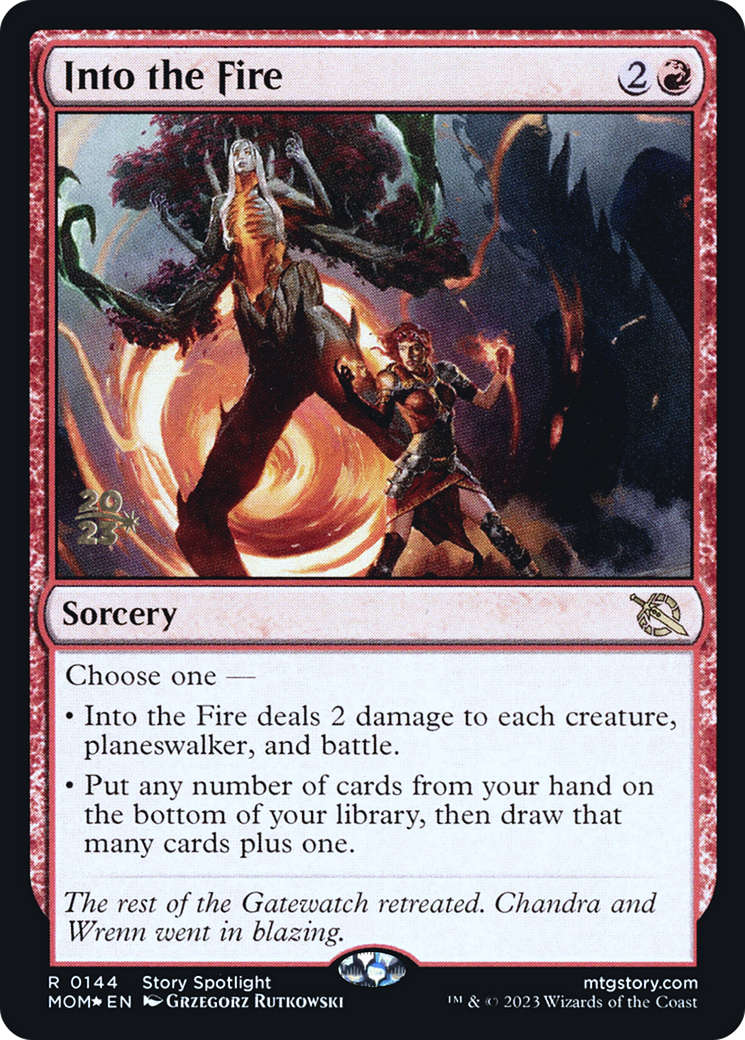 Into the Fire [March of the Machine Prerelease Promos] | Dragon's Lair Comics and Fantasy Houston TX