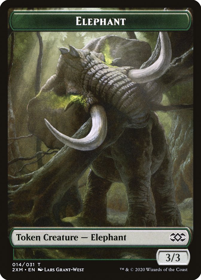 Elephant Token [Double Masters Tokens] | Dragon's Lair Comics and Fantasy Houston TX