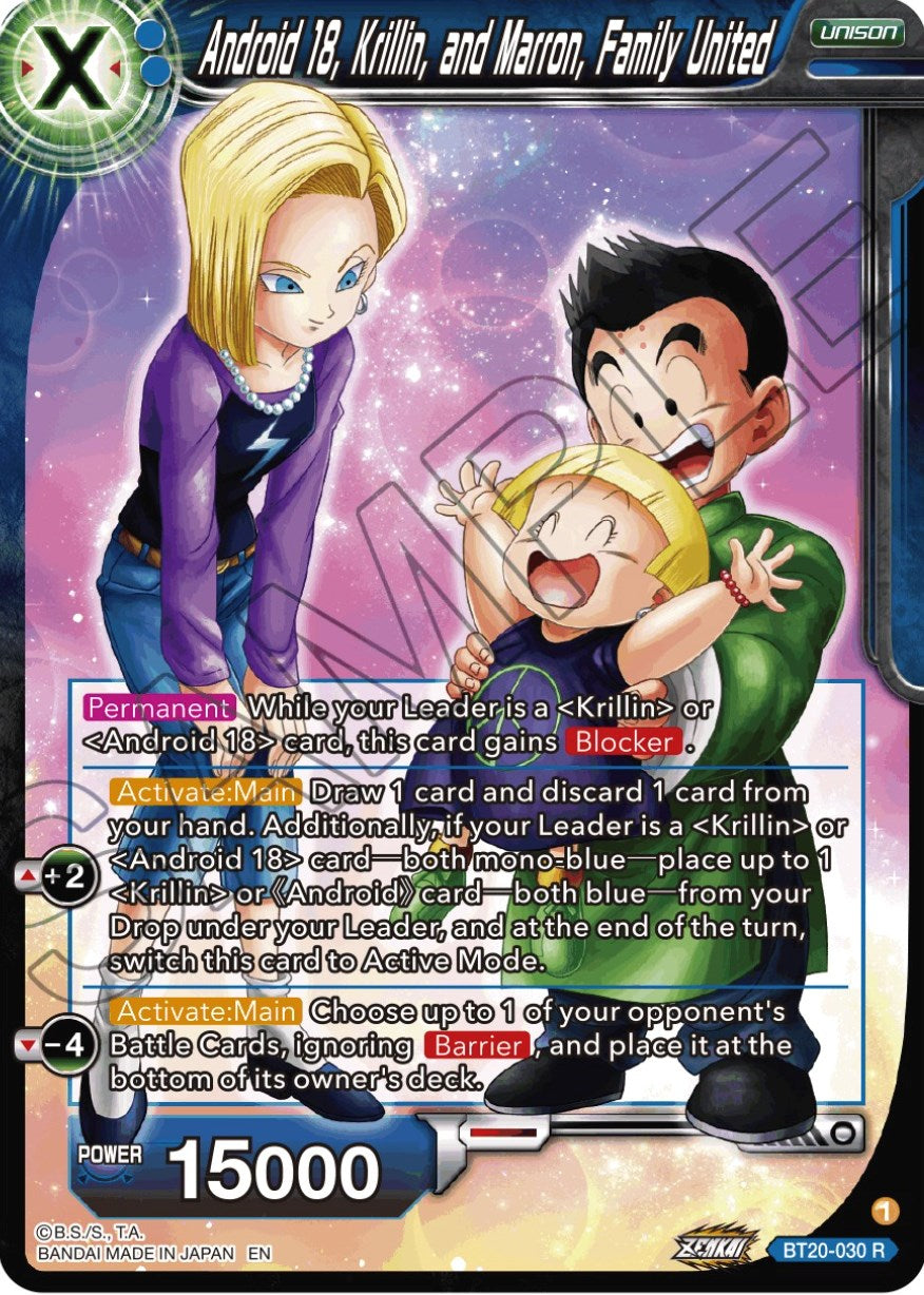 Android 18, Krillin, and Maron, Family United (BT20-030) [Power Absorbed] | Dragon's Lair Comics and Fantasy Houston TX