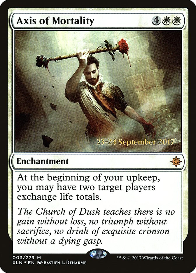 Axis of Mortality [Ixalan Prerelease Promos] | Dragon's Lair Comics and Fantasy Houston TX