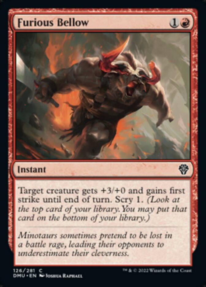Furious Bellow [Dominaria United] | Dragon's Lair Comics and Fantasy Houston TX