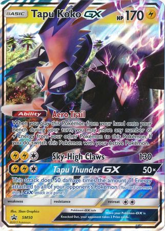 Tapu Koko GX (SM50) (Jumbo Card) [Sun & Moon: Black Star Promos] | Dragon's Lair Comics and Fantasy Houston TX