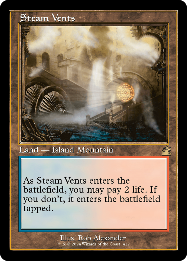 Steam Vents (Retro) [Ravnica Remastered] | Dragon's Lair Comics and Fantasy Houston TX
