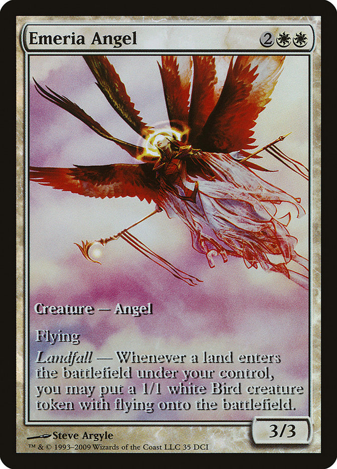 Emeria Angel (Game Day) (Extended Art) [Zendikar Promos] | Dragon's Lair Comics and Fantasy Houston TX