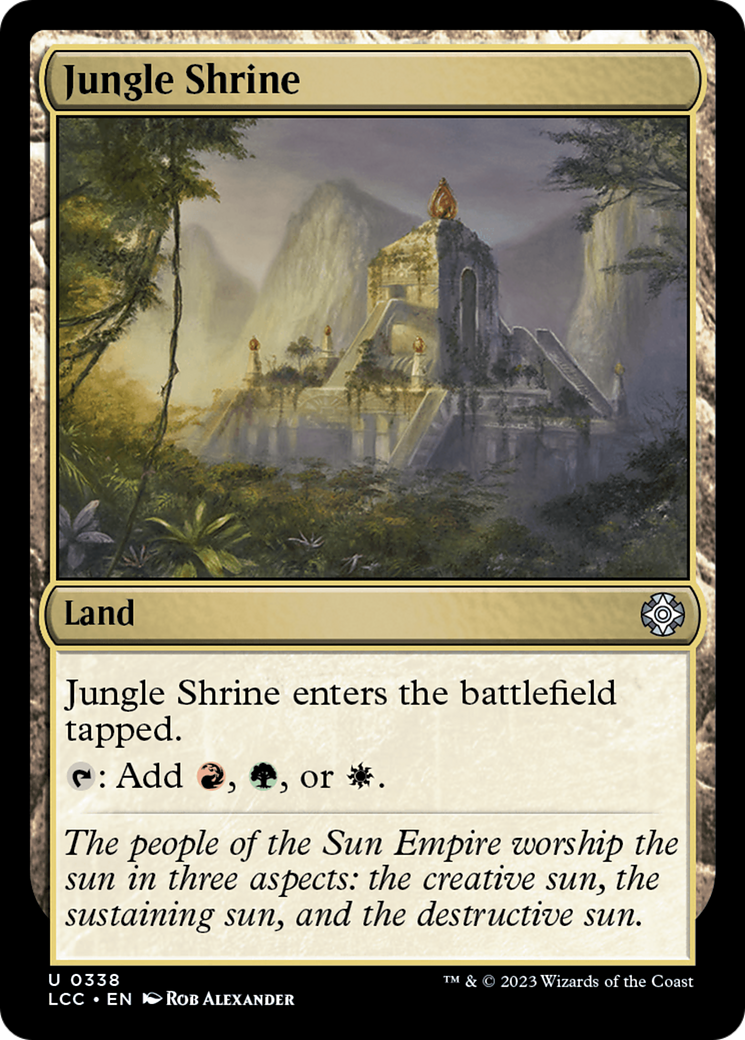 Jungle Shrine [The Lost Caverns of Ixalan Commander] | Dragon's Lair Comics and Fantasy Houston TX