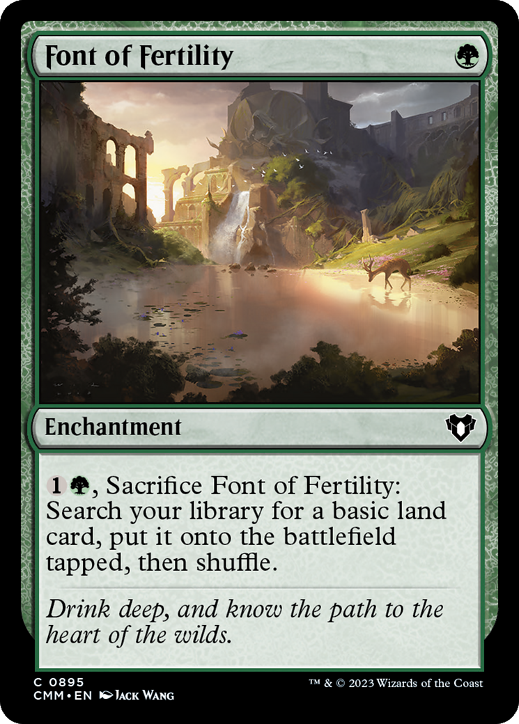 Font of Fertility [Commander Masters] | Dragon's Lair Comics and Fantasy Houston TX