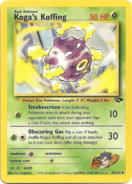 Koga's Koffing (48/132) [Gym Challenge Unlimited] | Dragon's Lair Comics and Fantasy Houston TX