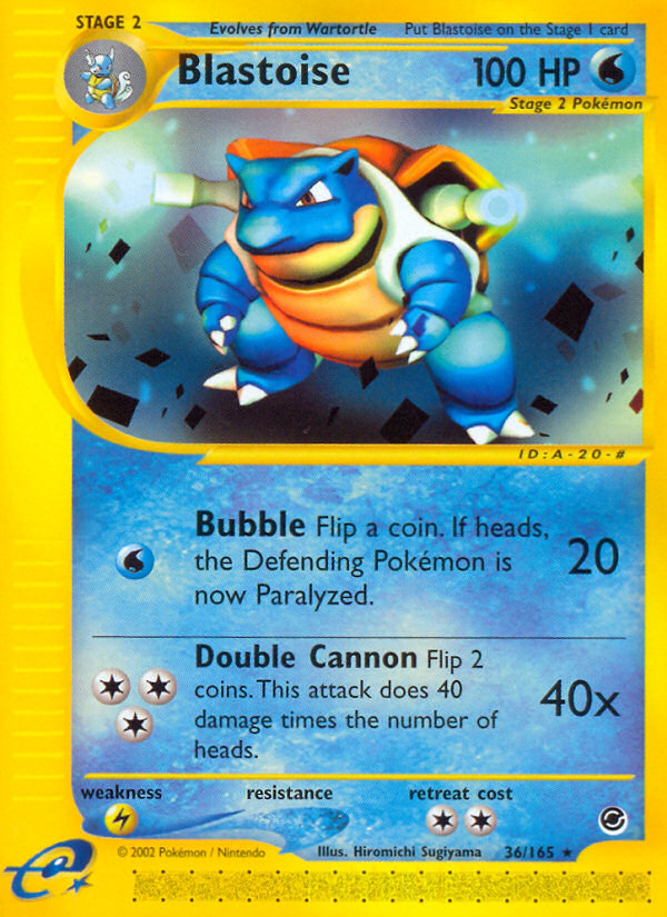 Blastoise (36/165) [Expedition: Base Set] | Dragon's Lair Comics and Fantasy Houston TX