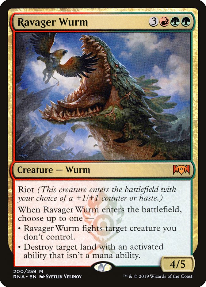 Ravager Wurm [Ravnica Allegiance] | Dragon's Lair Comics and Fantasy Houston TX