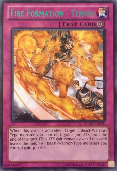 Fire Formation - Tensen (Green) [DL18-EN020] Rare | Dragon's Lair Comics and Fantasy Houston TX