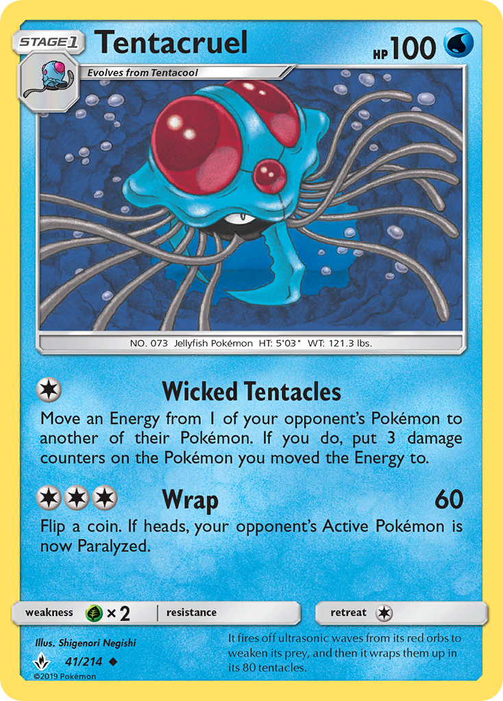 Tentacruel (41/214) [Sun & Moon: Unbroken Bonds] | Dragon's Lair Comics and Fantasy Houston TX