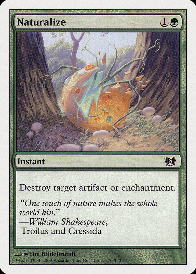 Naturalize (8th Edition) [Oversize Cards] | Dragon's Lair Comics and Fantasy Houston TX
