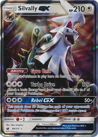 Silvally GX (90/111) (Jumbo Card) [Sun & Moon: Crimson Invasion] | Dragon's Lair Comics and Fantasy Houston TX