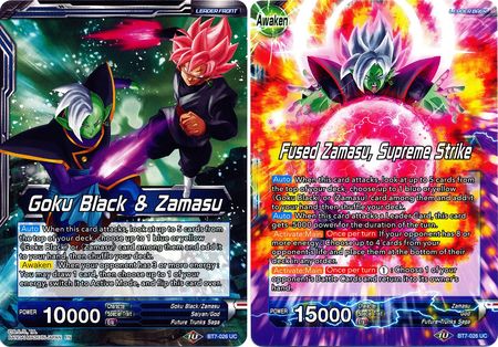 Goku Black & Zamasu // Fused Zamasu, Supreme Strike (BT7-026) [Assault of the Saiyans] | Dragon's Lair Comics and Fantasy Houston TX