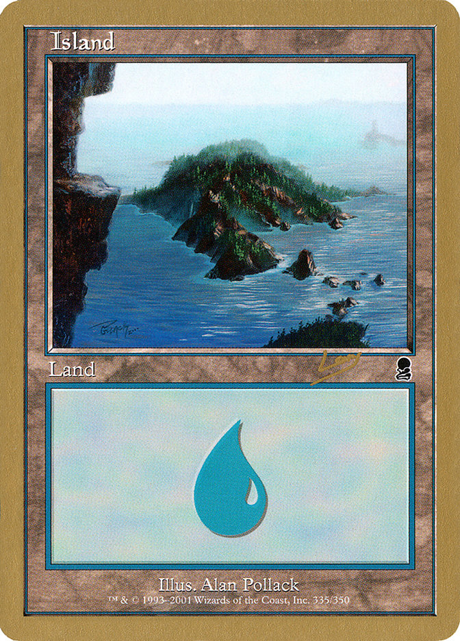 Island (rl335) (Raphael Levy) [World Championship Decks 2002] | Dragon's Lair Comics and Fantasy Houston TX