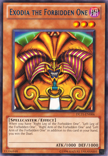 Exodia the Forbidden One (Blue) [DL11-EN006] Rare | Dragon's Lair Comics and Fantasy Houston TX