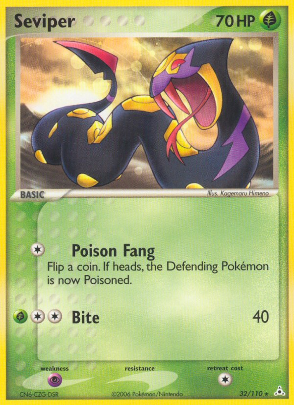 Seviper (32/110) [EX: Holon Phantoms] | Dragon's Lair Comics and Fantasy Houston TX