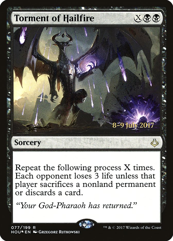 Torment of Hailfire [Hour of Devastation Prerelease Promos] | Dragon's Lair Comics and Fantasy Houston TX