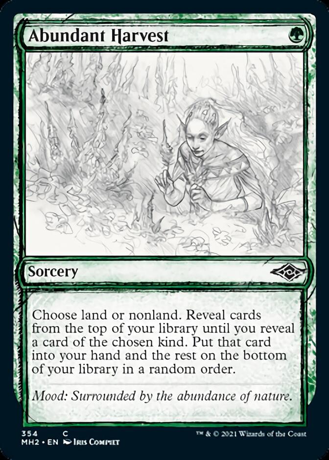 Abundant Harvest (Sketch) [Modern Horizons 2] | Dragon's Lair Comics and Fantasy Houston TX