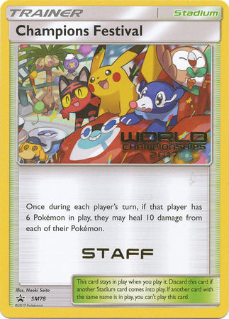 Champions Festival (SM78) (2017 Staff) [Sun & Moon: Black Star Promos] | Dragon's Lair Comics and Fantasy Houston TX