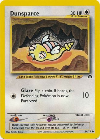 Dunsparce (54/75) [Neo Discovery Unlimited] | Dragon's Lair Comics and Fantasy Houston TX