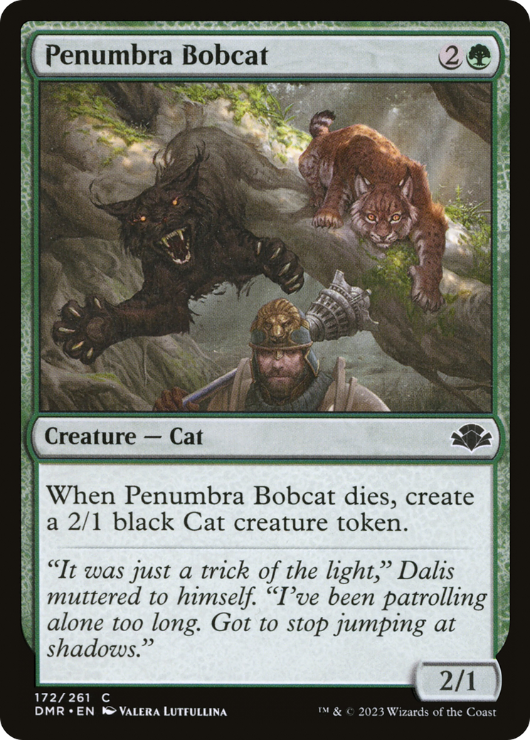 Penumbra Bobcat [Dominaria Remastered] | Dragon's Lair Comics and Fantasy Houston TX