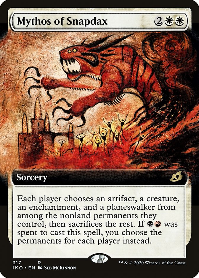 Mythos of Snapdax (Extended Art) [Ikoria: Lair of Behemoths] | Dragon's Lair Comics and Fantasy Houston TX