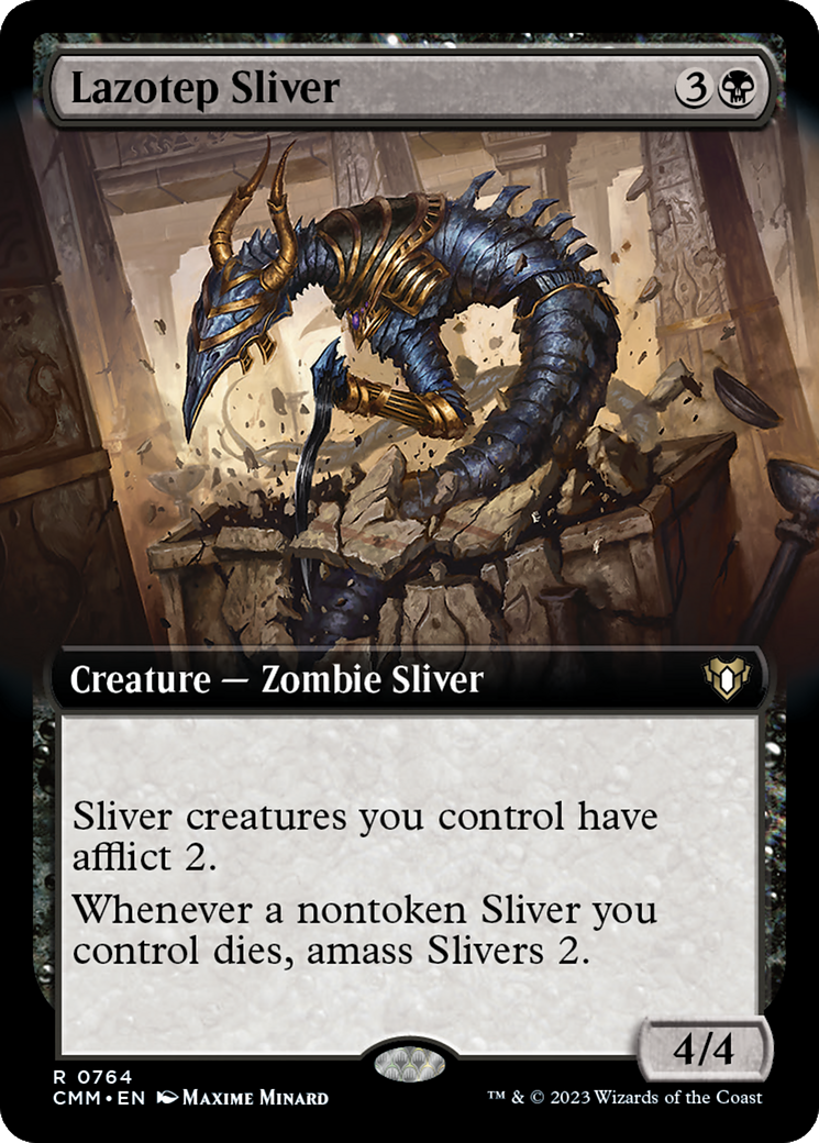 Lazotep Sliver (Extended Art) [Commander Masters] | Dragon's Lair Comics and Fantasy Houston TX