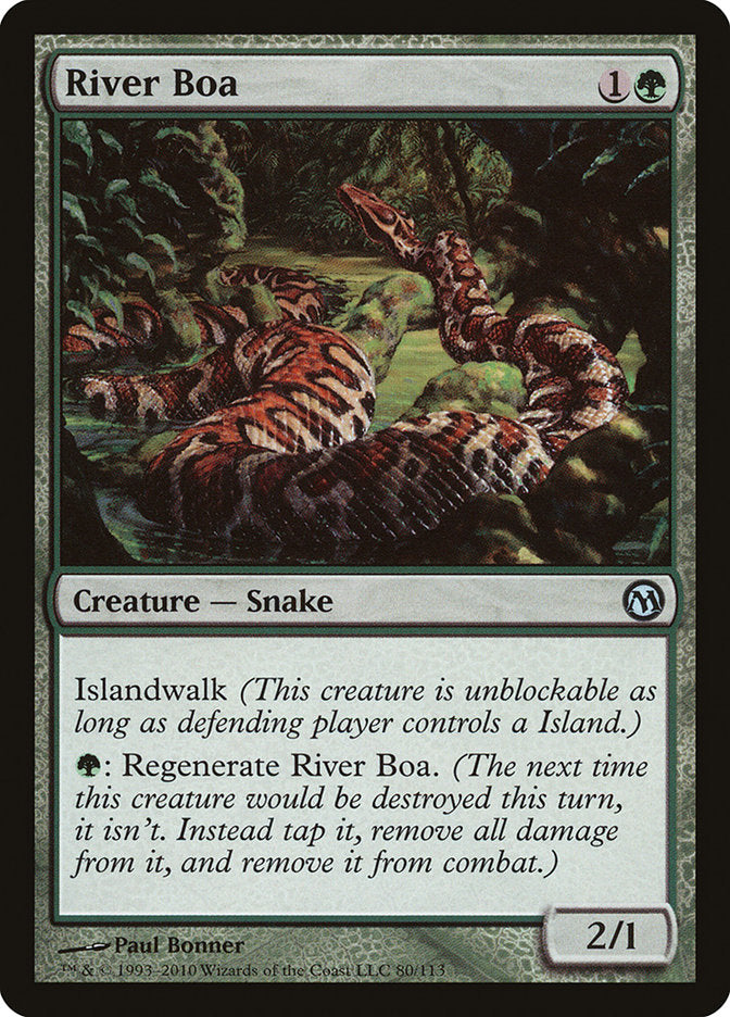 River Boa [Duels of the Planeswalkers] | Dragon's Lair Comics and Fantasy Houston TX