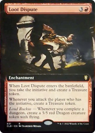 Loot Dispute (Extended Art) [Commander Legends: Battle for Baldur's Gate] | Dragon's Lair Comics and Fantasy Houston TX