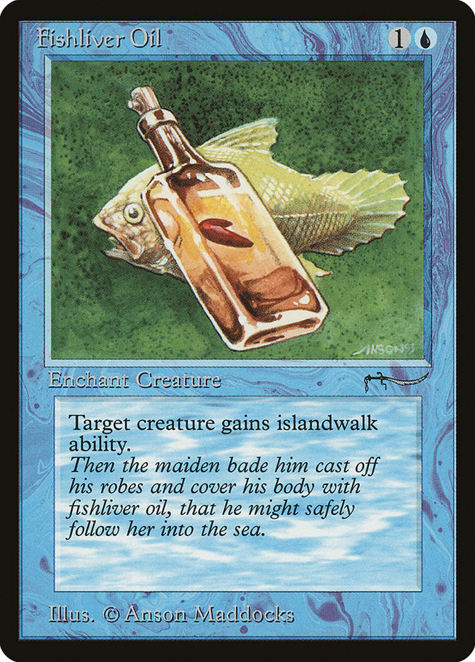 Fishliver Oil (Light Mana Cost) [Arabian Nights] | Dragon's Lair Comics and Fantasy Houston TX