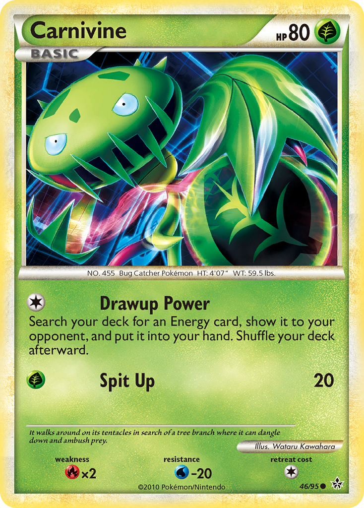 Carnivine (46/95) [HeartGold & SoulSilver: Unleashed] | Dragon's Lair Comics and Fantasy Houston TX