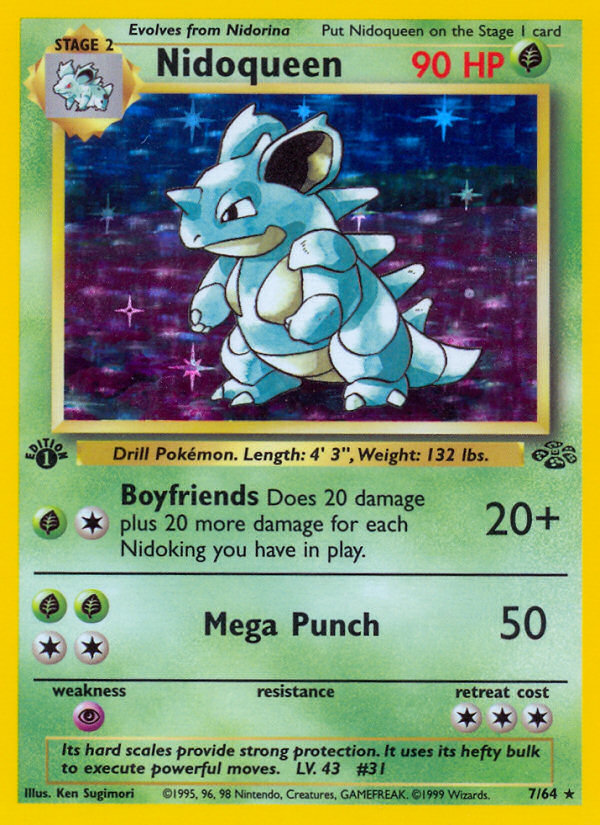 Nidoqueen (7/64) [Jungle 1st Edition] | Dragon's Lair Comics and Fantasy Houston TX