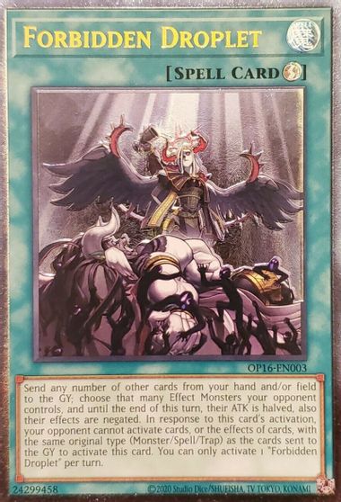 Forbidden Droplet [OP16-EN003] Ultimate Rare | Dragon's Lair Comics and Fantasy Houston TX
