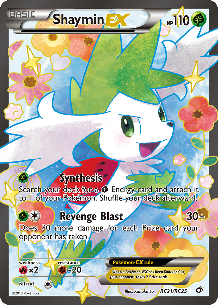 Shaymin EX (RC21/RC25) [Black & White: Legendary Treasures] | Dragon's Lair Comics and Fantasy Houston TX