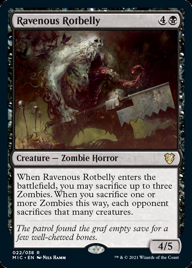 Ravenous Rotbelly [Innistrad: Midnight Hunt Commander] | Dragon's Lair Comics and Fantasy Houston TX