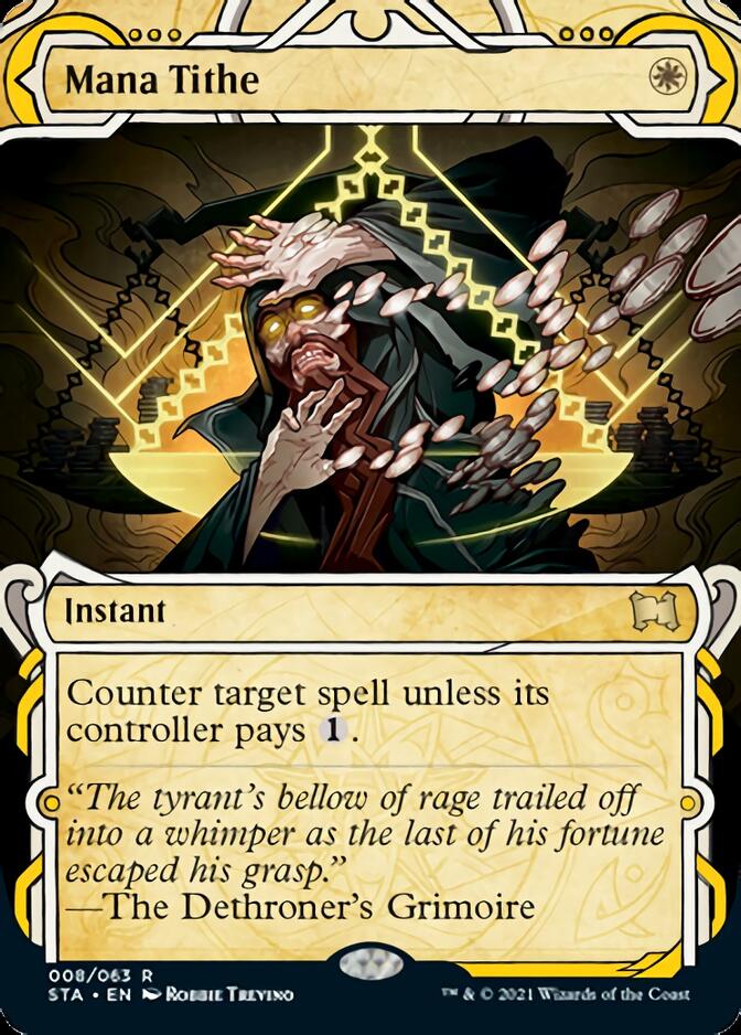 Mana Tithe (Foil Etched) [Strixhaven: School of Mages Mystical Archive] | Dragon's Lair Comics and Fantasy Houston TX