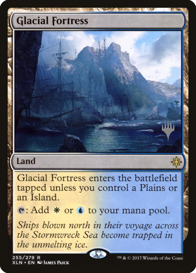 Glacial Fortress (Promo Pack) [Ixalan Promos] | Dragon's Lair Comics and Fantasy Houston TX