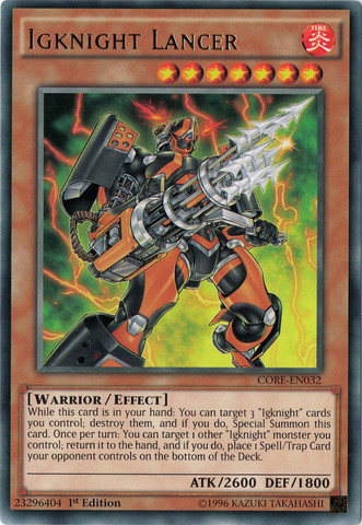 Igknight Lancer [CORE-EN032] Rare | Dragon's Lair Comics and Fantasy Houston TX
