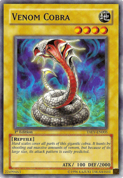 Venom Cobra [TAEV-EN005] Common | Dragon's Lair Comics and Fantasy Houston TX