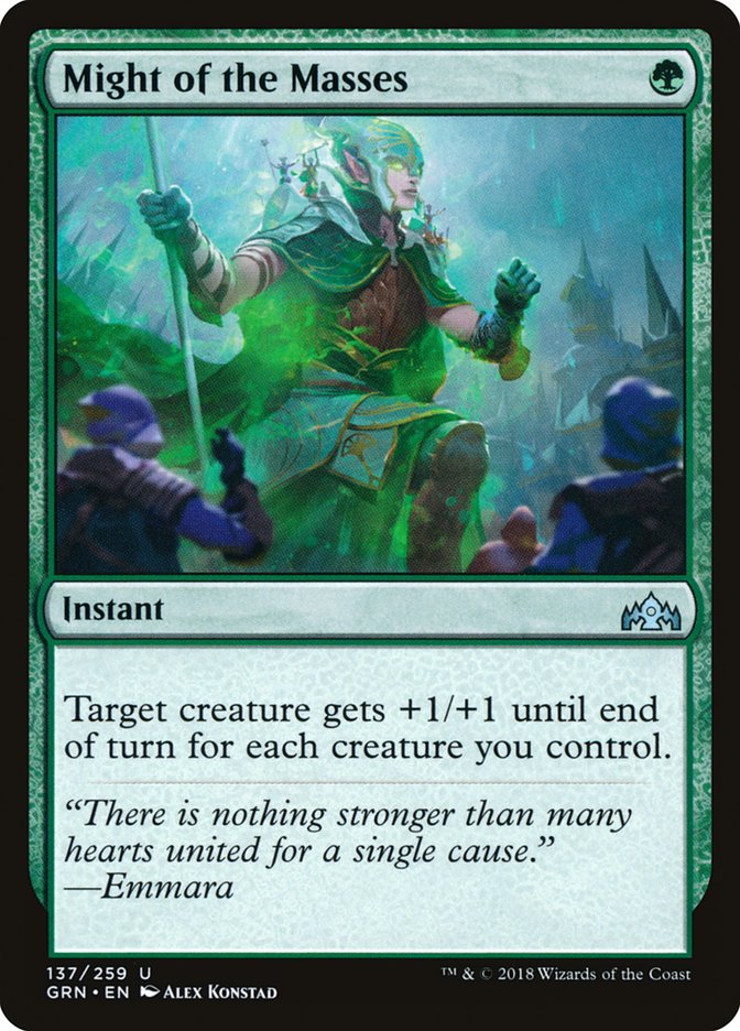 Might of the Masses [Guilds of Ravnica] | Dragon's Lair Comics and Fantasy Houston TX