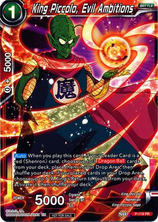 King Piccolo, Evil Ambitions (Power Booster) (P-119) [Promotion Cards] | Dragon's Lair Comics and Fantasy Houston TX