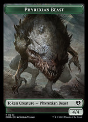 Treasure // Phyrexian Beast Double-Sided Token [Commander Masters Tokens] | Dragon's Lair Comics and Fantasy Houston TX