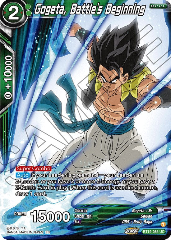 Gogeta, Battle's Beginning (BT19-086) [Fighter's Ambition] | Dragon's Lair Comics and Fantasy Houston TX