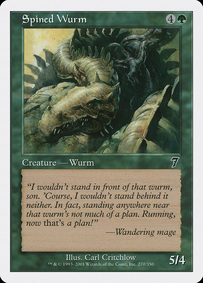 Spined Wurm [Seventh Edition] | Dragon's Lair Comics and Fantasy Houston TX